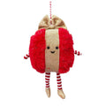 Fluffy Present Decoration Red