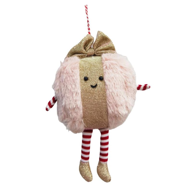 Fluffy Present Decoration Pink