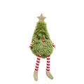 Fluffy Xmas Tree Decoration Green
