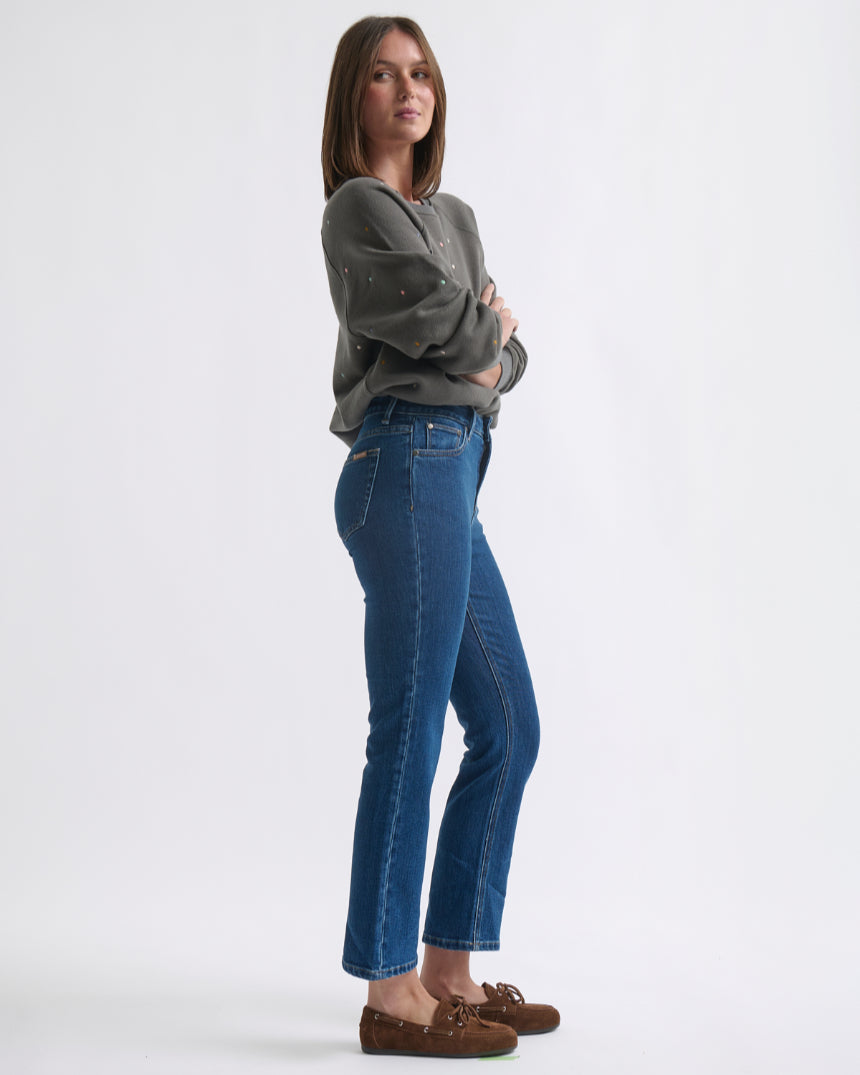 Vacay Jean Hemmed Brentwood Blue