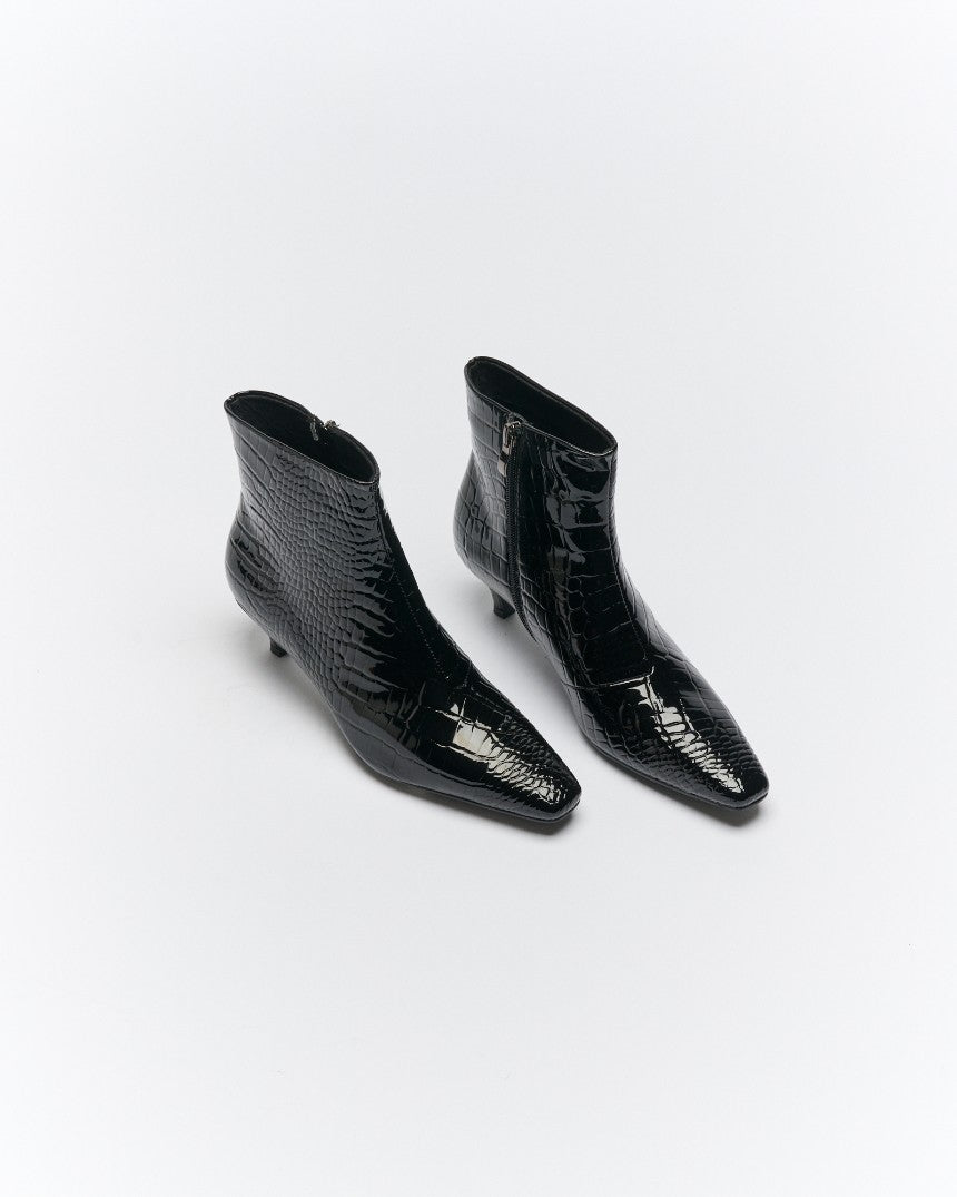Vera Boots Black Croc