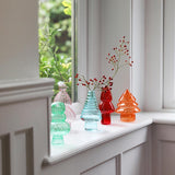 Pine Tree Glass Vase Pink