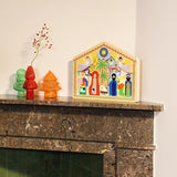 Pine Tree Glass Vase Red