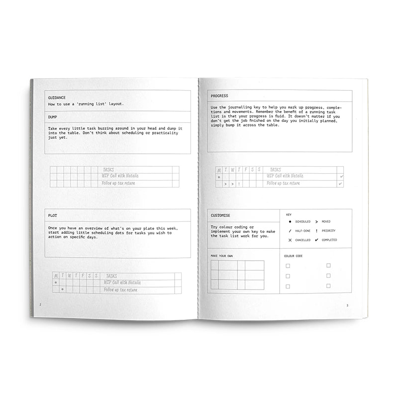 Running List Weekly Planner Soft Yolk