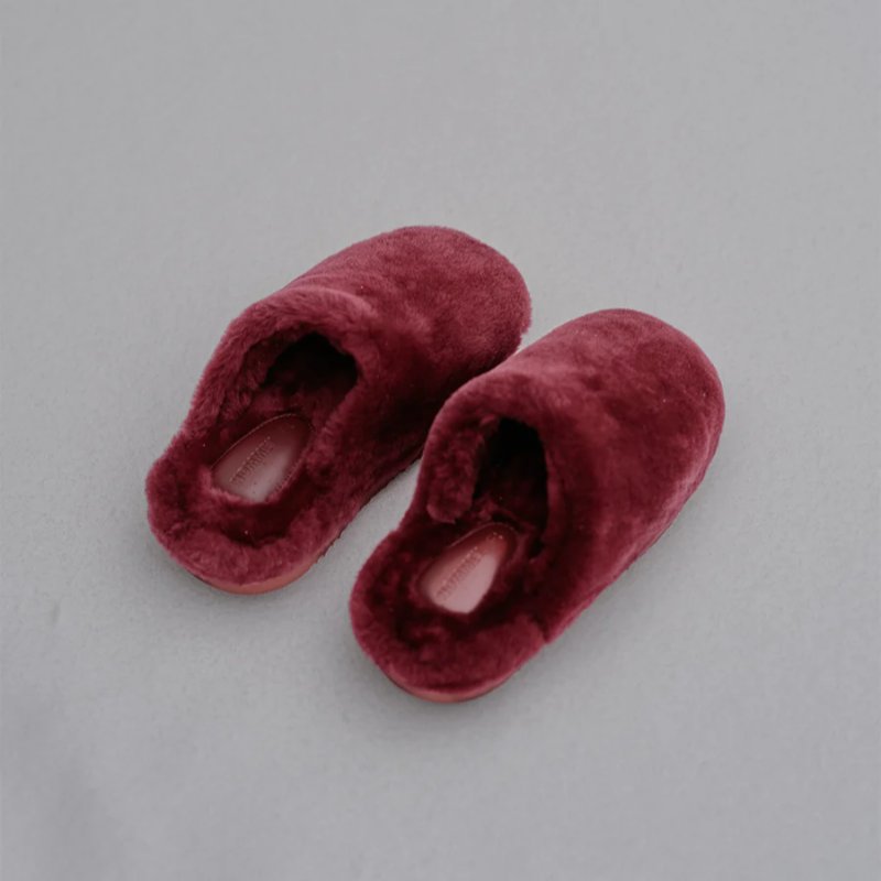 Sheepskin Slippers Wine