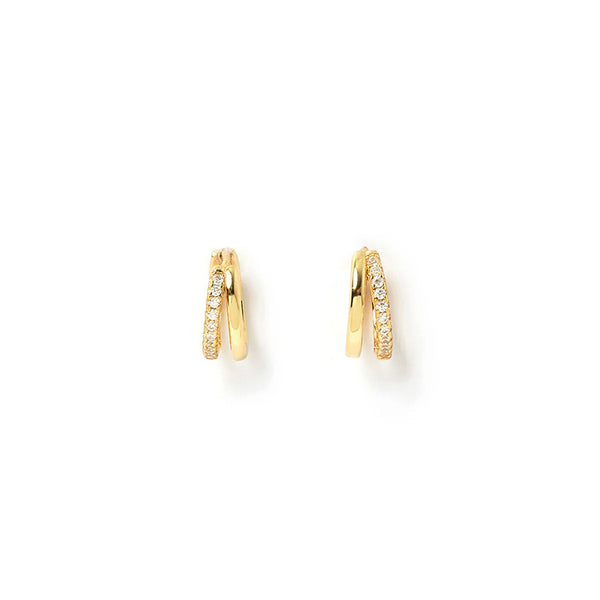 Winnie Gold Huggie Earrings Mini