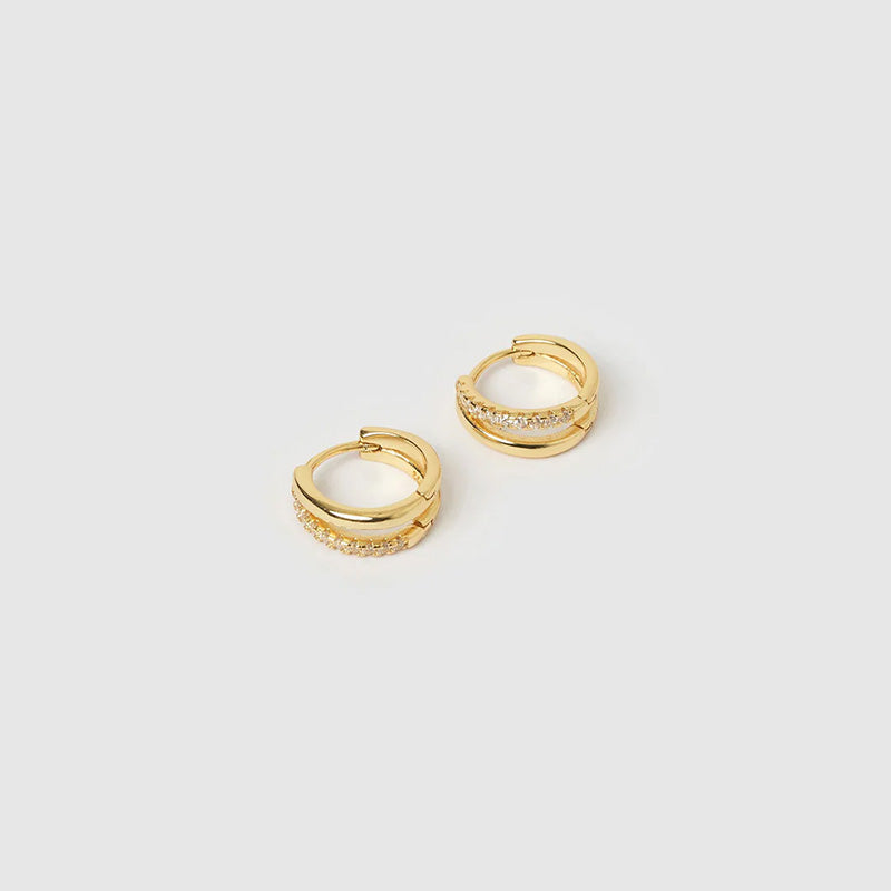 Winnie Gold Huggie Earrings Mini