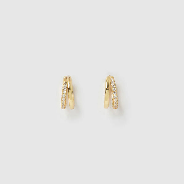 Winnie Gold Huggie Earrings Mini