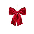 Hanging Bow Burgundy Velvet Small