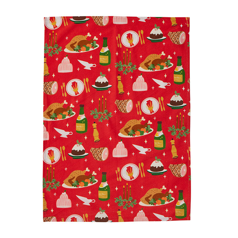 Christmas Lunch Tea Towel