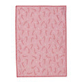 Candy Cane Tea Towel Pink/Red