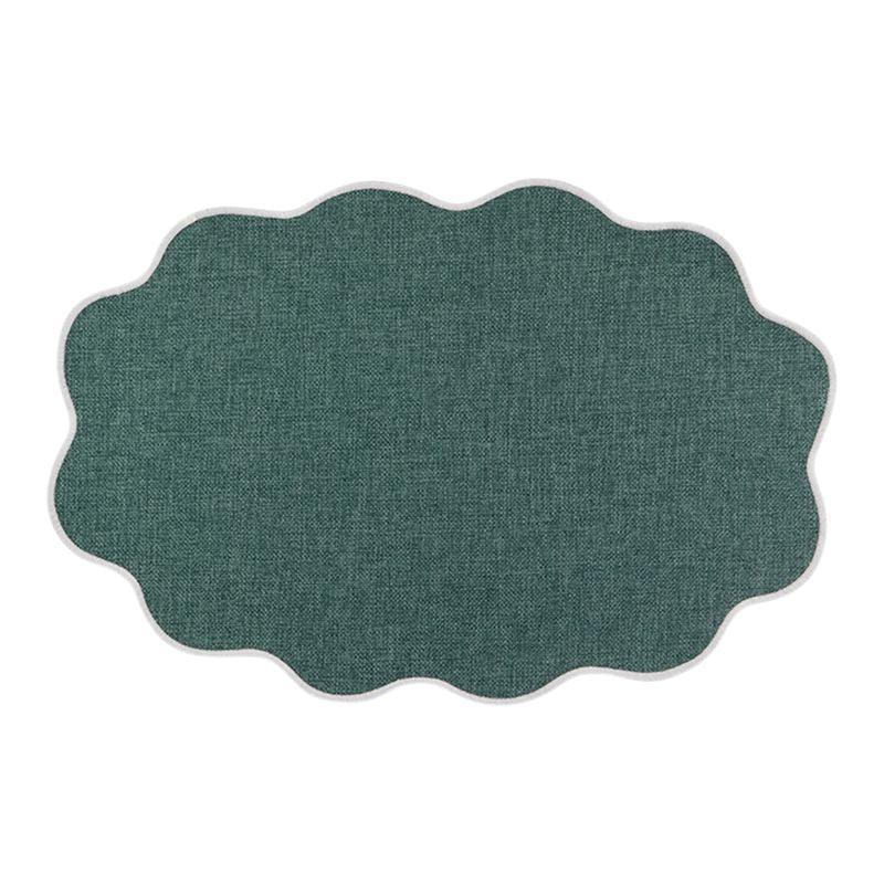 Wavy Placemat Oval Green