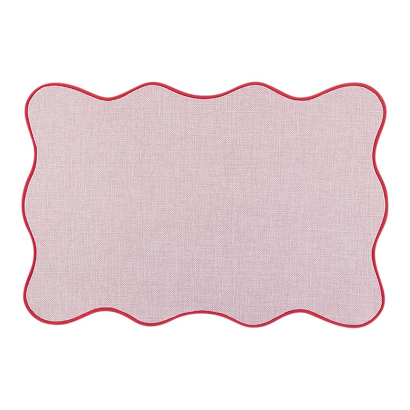 Wavy Placemat Rectangle Pink