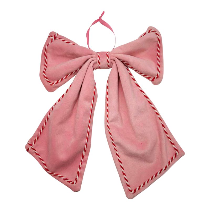 Jolly Cord Edge Bow Decoration Pink
