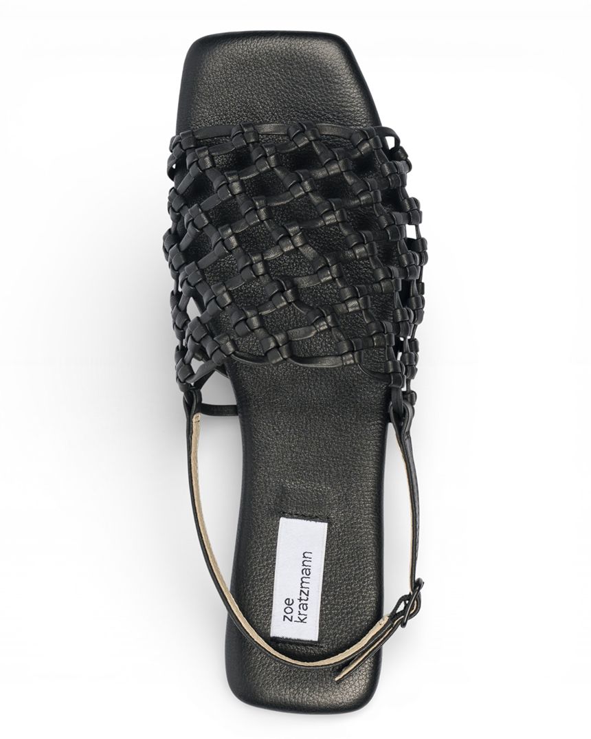 Partner Slide Black Leather