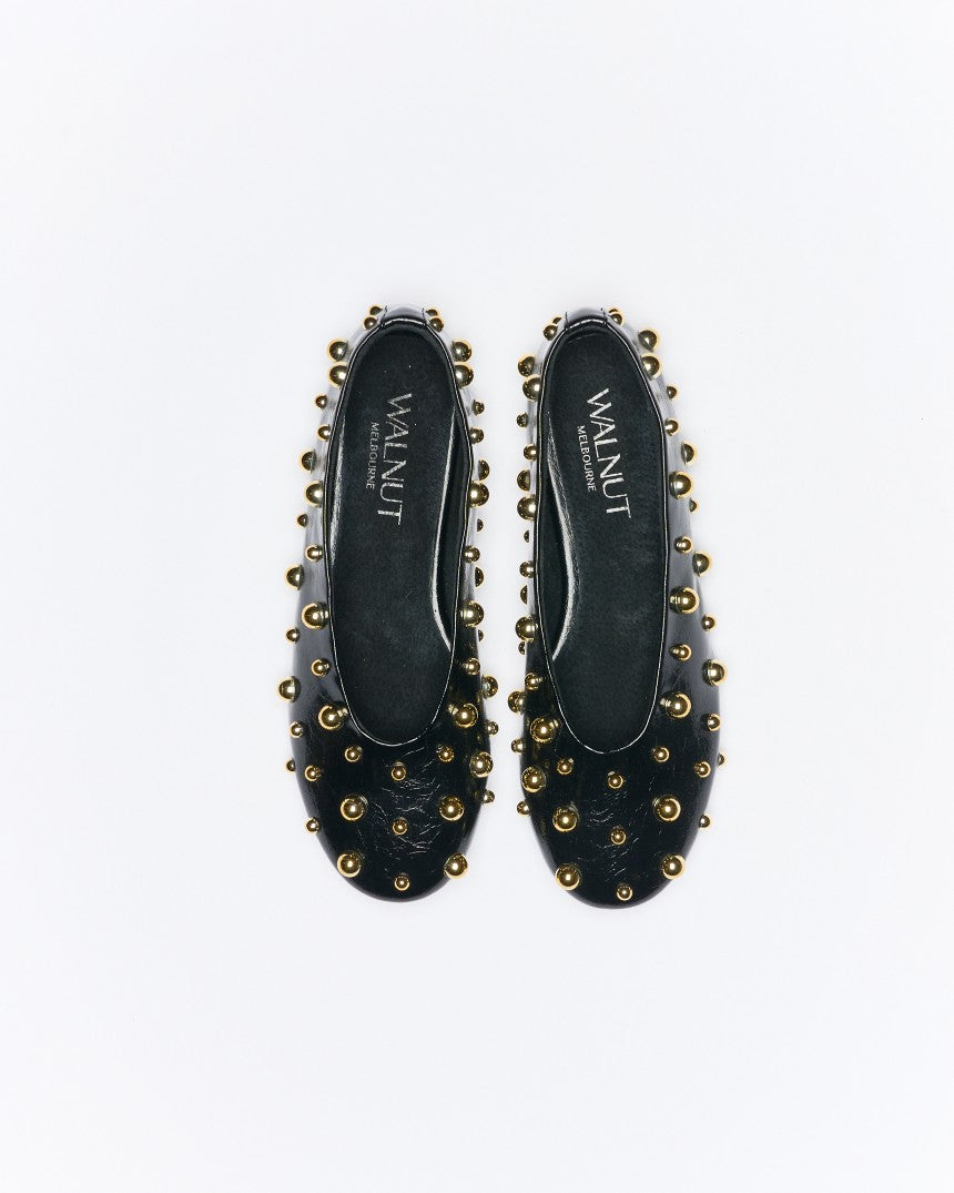 Zola Studded Ballet Flat Black