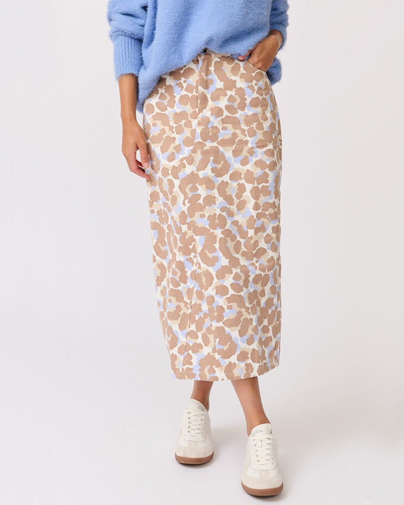 Find Abbie Skirt Toffee Leopard - Cartel & Willow at Bungalow Trading Co.