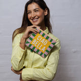 Ciao Bella Beaded Purse Yellow/Pink/Green