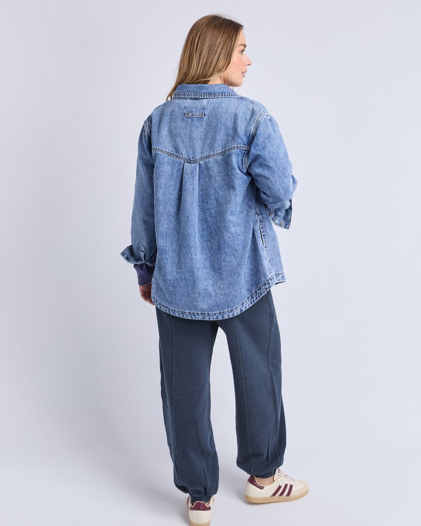 Ace Over Shirt Mid Blue