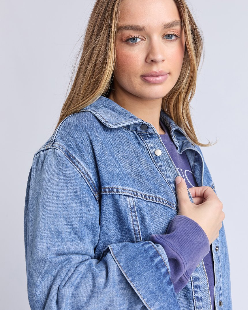 Ace Over Shirt Mid Blue