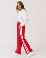 Find Ada Slim Sweater White/Cherry - Cartel & Willow at Bungalow Trading Co.