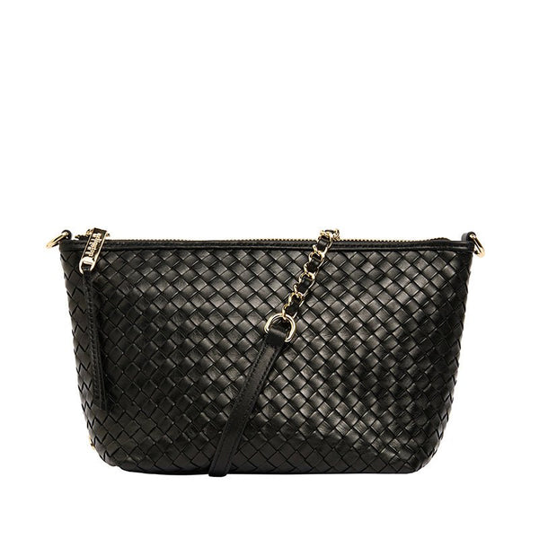 Find Agnes Bag Black Weave - Arlington Milne at Bungalow Trading Co.