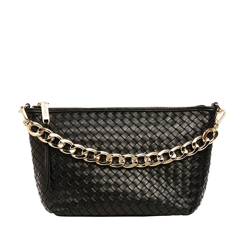 Find Agnes Bag Black Weave - Arlington Milne at Bungalow Trading Co.