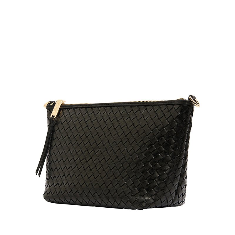 Find Agnes Bag Black Weave - Arlington Milne at Bungalow Trading Co.