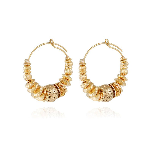 Find Aloha Hoop Earrings Gold - GAS Bijoux at Bungalow Trading Co.