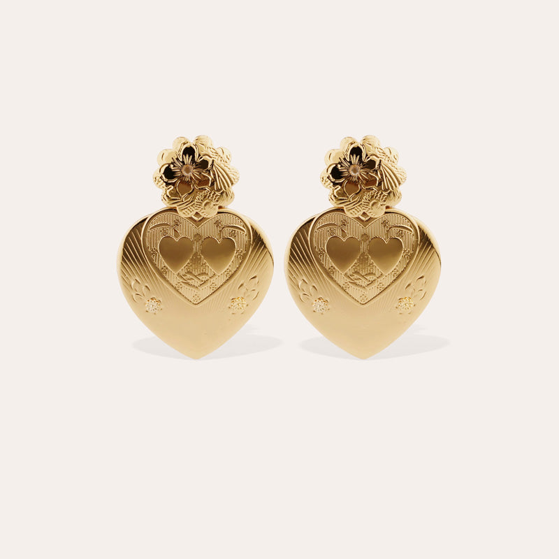 Love Earrings Gold