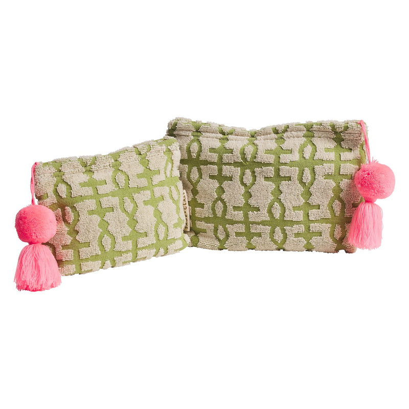 Find Amata Terry Pouch Palm Large - Sage & Clare at Bungalow Trading Co.