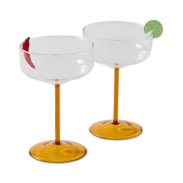 Find Amigo Margarita Glasses Set of 2 - Kip & Co at Bungalow Trading Co.