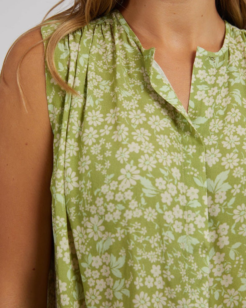 Find Antayla Floral Top Green - Foxwood at Bungalow Trading Co.