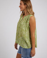 Find Antayla Floral Top Green - Foxwood at Bungalow Trading Co.