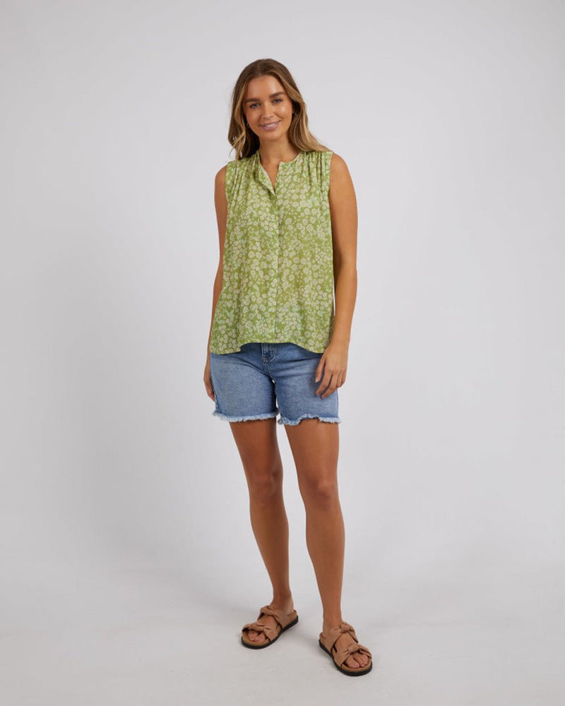 Find Antayla Floral Top Green - Foxwood at Bungalow Trading Co.