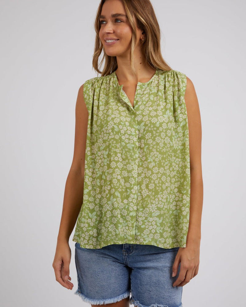 Find Antayla Floral Top Green - Foxwood at Bungalow Trading Co.