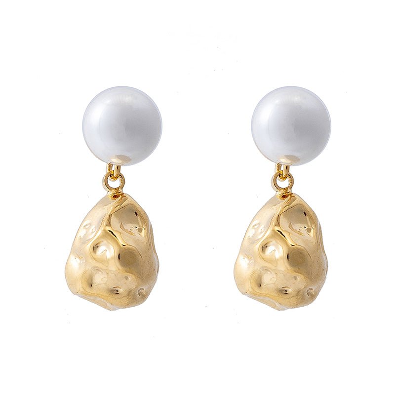 Find Arbor Gold Pearl Earrings - Sable & Dixie at Bungalow Trading Co.