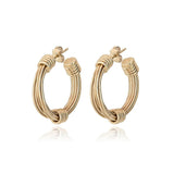 Find Ariane Gold Hoop Earrings - GAS Bijoux at Bungalow Trading Co.