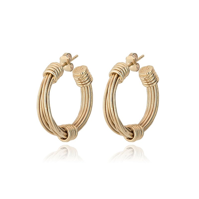 Find Ariane Gold Hoop Earrings - GAS Bijoux at Bungalow Trading Co.