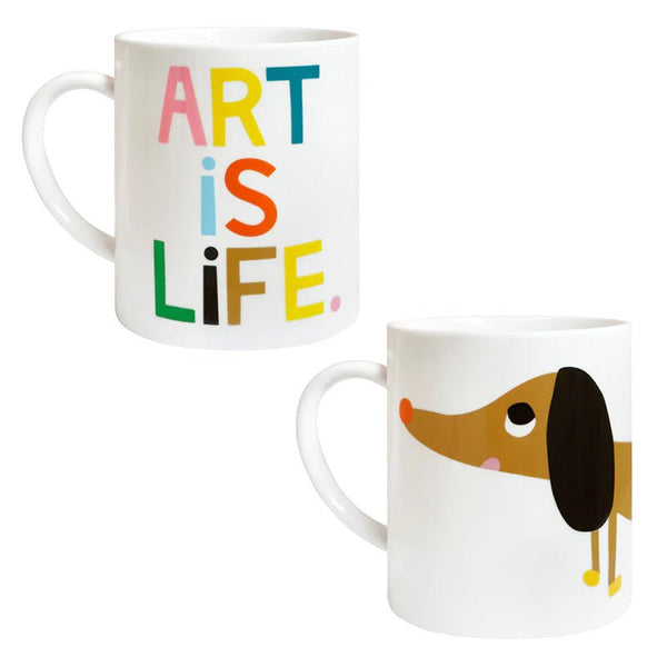 Find Art Is Life Mug Set of 2 - Castle at Bungalow Trading Co.