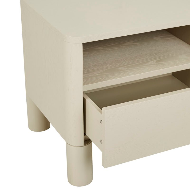 Find Artie Open Bedside Table Putty - Globewest at Bungalow Trading Co.