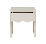 Find Artie Wave Bedside Table Bone - Globewest at Bungalow Trading Co.