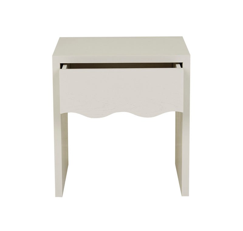 Find Artie Wave Bedside Table Bone - Globewest at Bungalow Trading Co.