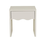 Find Artie Wave Bedside Table Bone - Globewest at Bungalow Trading Co.