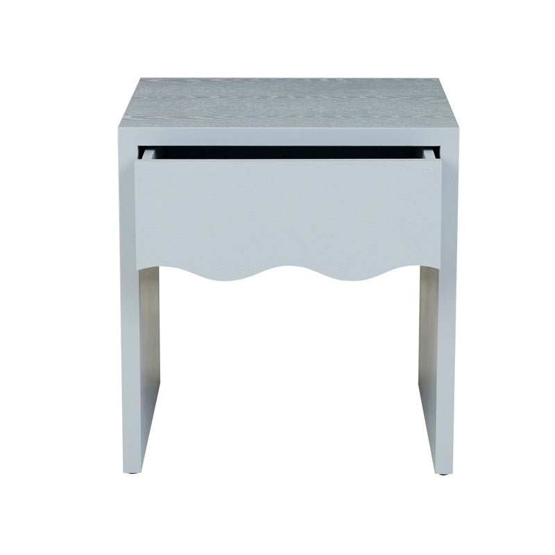 Find Artie Wave Bedside Table Powder Blue - Globewest at Bungalow Trading Co.