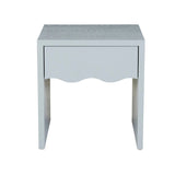 Find Artie Wave Bedside Table Powder Blue - Globewest at Bungalow Trading Co.