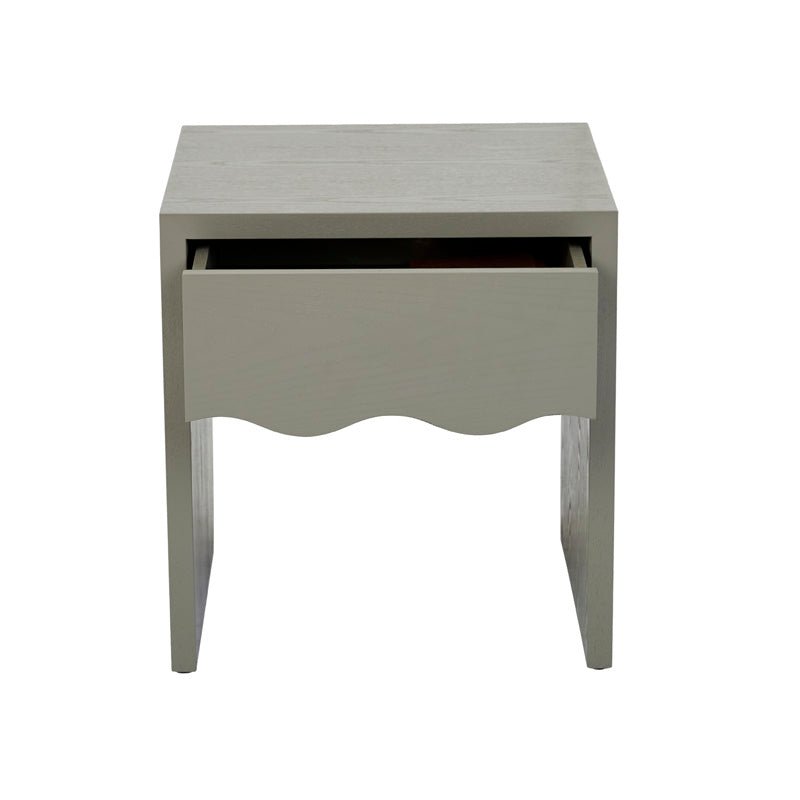 Find Artie Wave Bedside Table Snowgum - Globewest at Bungalow Trading Co.