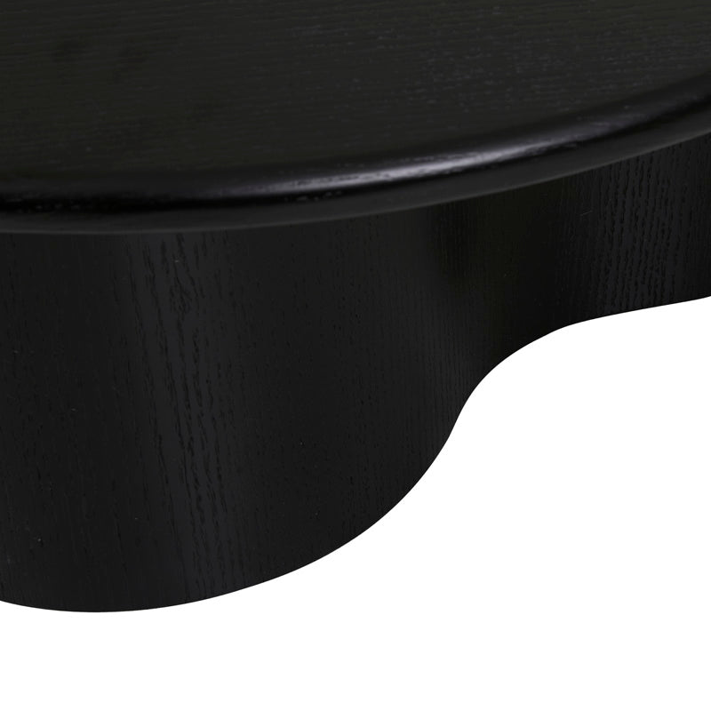 Find Artie Wave Coffee Table Black Oak - Globewest at Bungalow Trading Co.