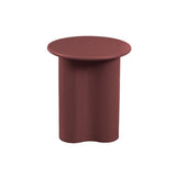 Find Artie Wave Side Table Merlot - Globewest at Bungalow Trading Co.