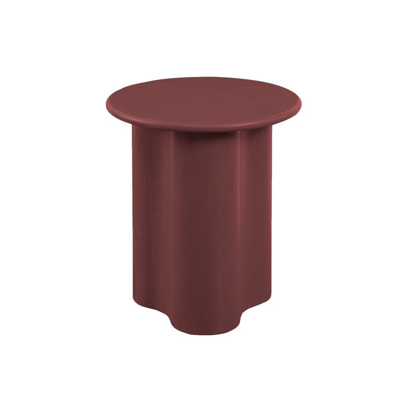 Find Artie Wave Side Table Merlot - Globewest at Bungalow Trading Co.